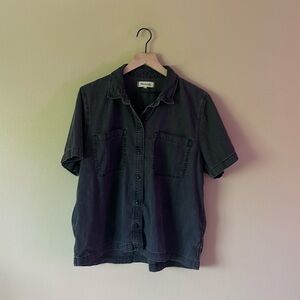 Madewell Short Sleeve Denim Button-down Size XL